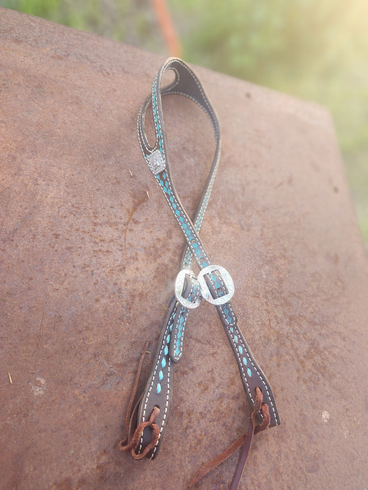 Teal Shaped Headstall