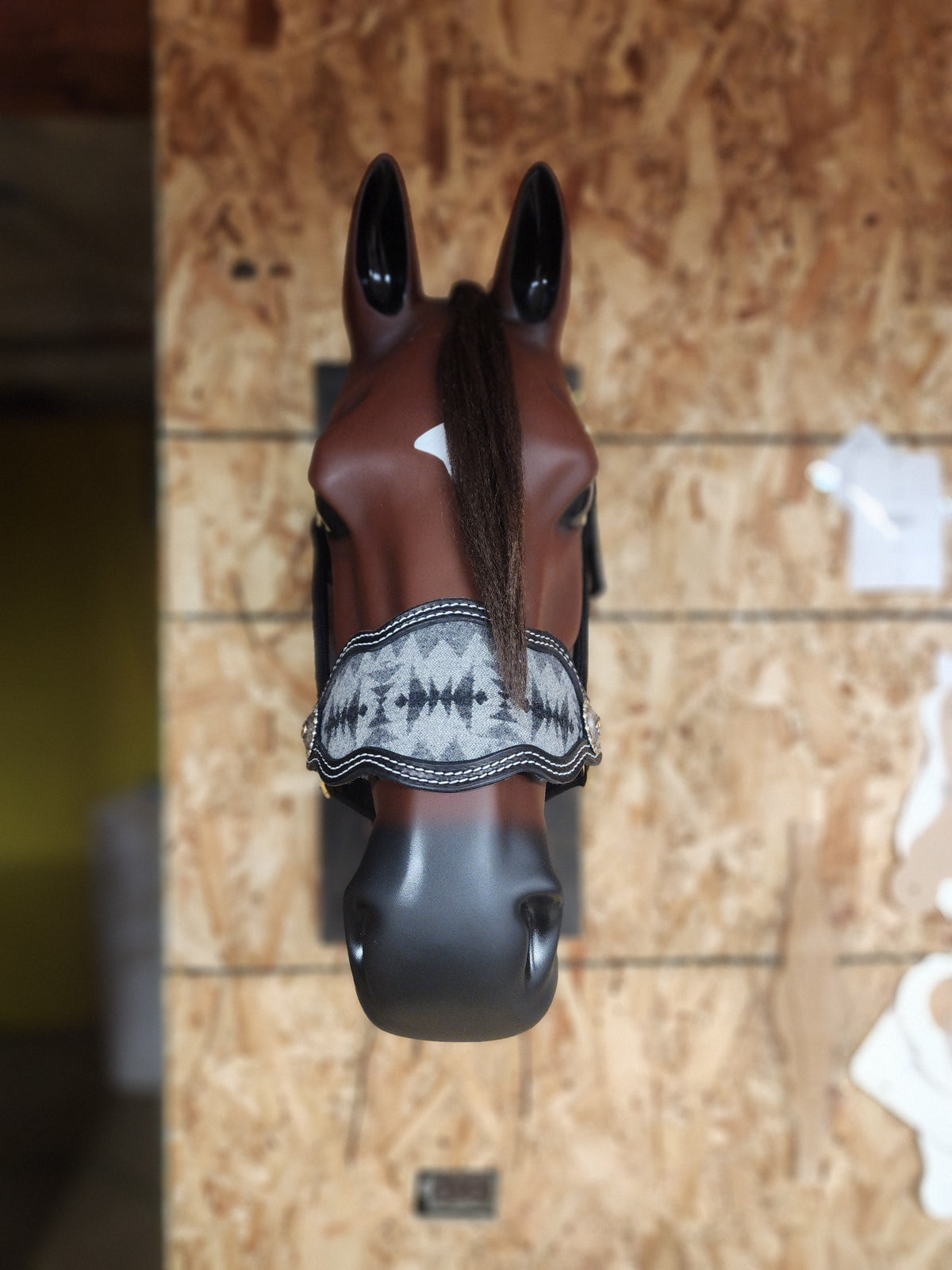 Black Halter with Pendleton Inlay