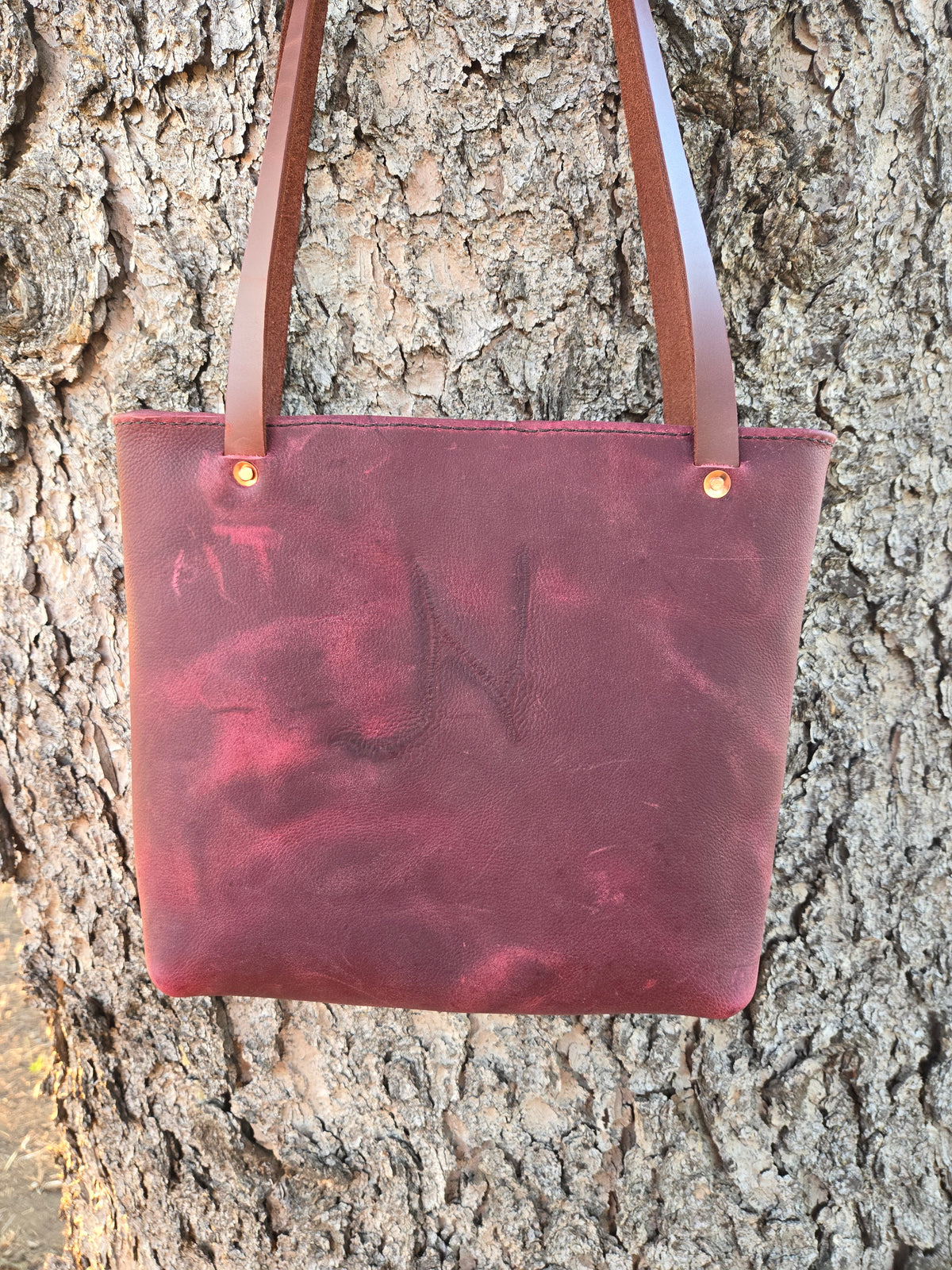 Maroon Branded Purse