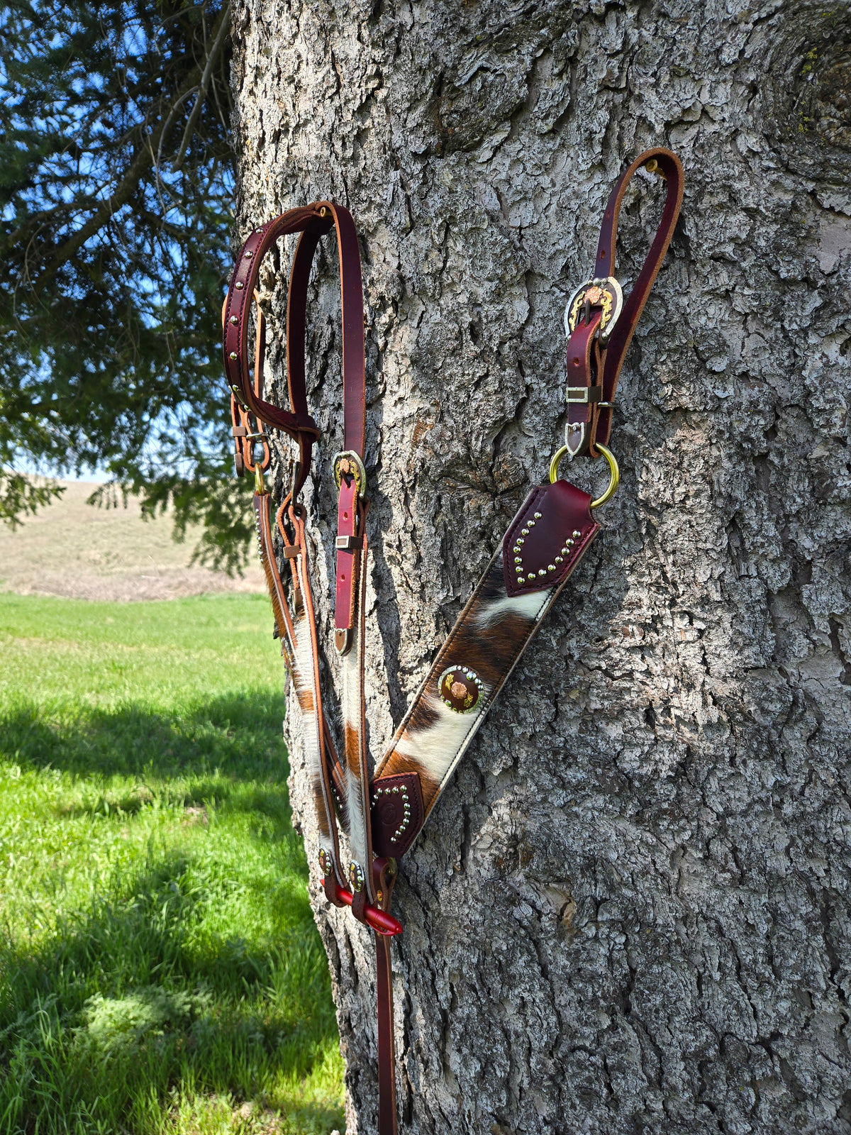 Cow Hide Custom Tack Set