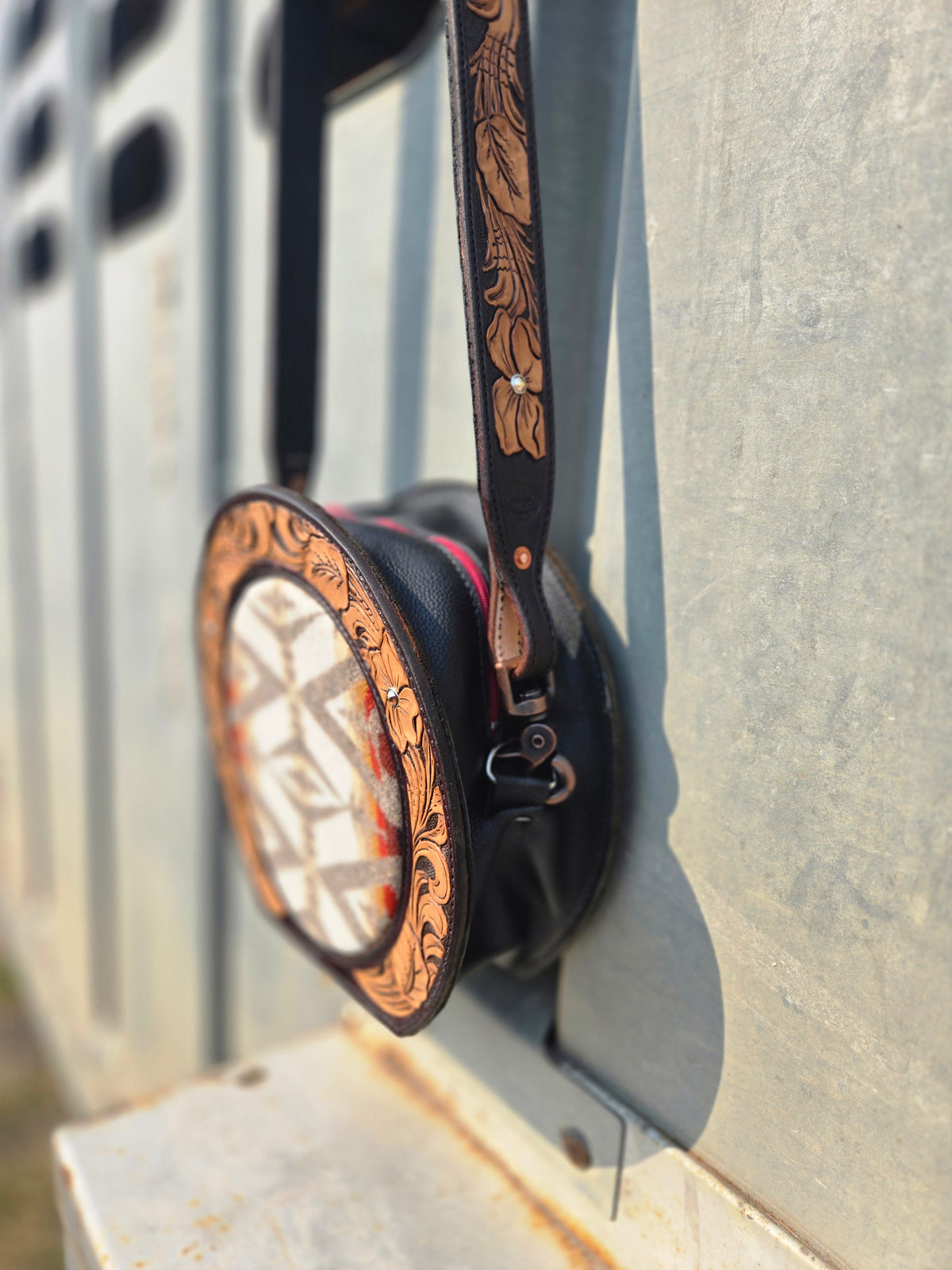 Tooled Canteen Purse