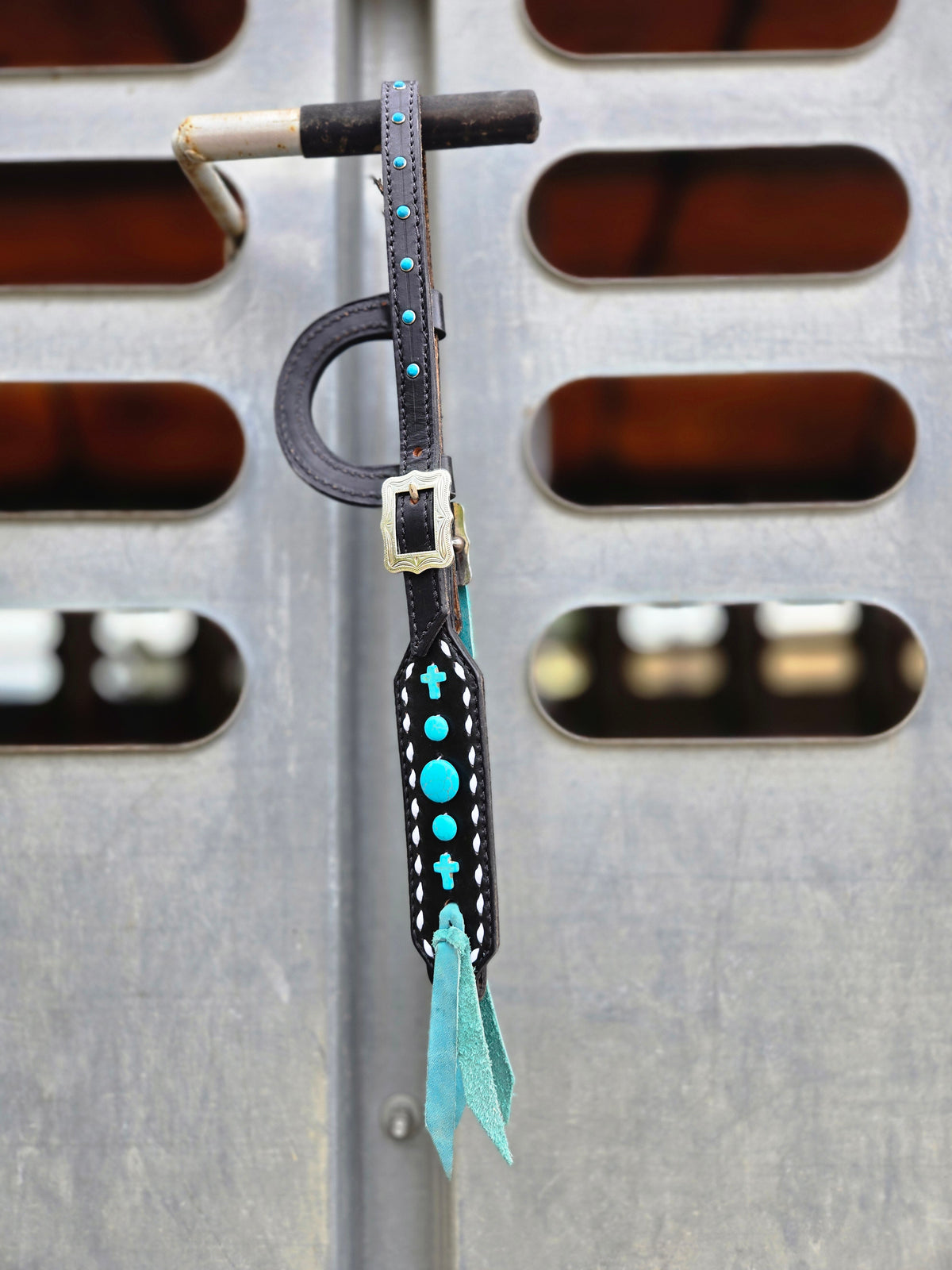 Turquoise Stone Headstall and Breastcollar