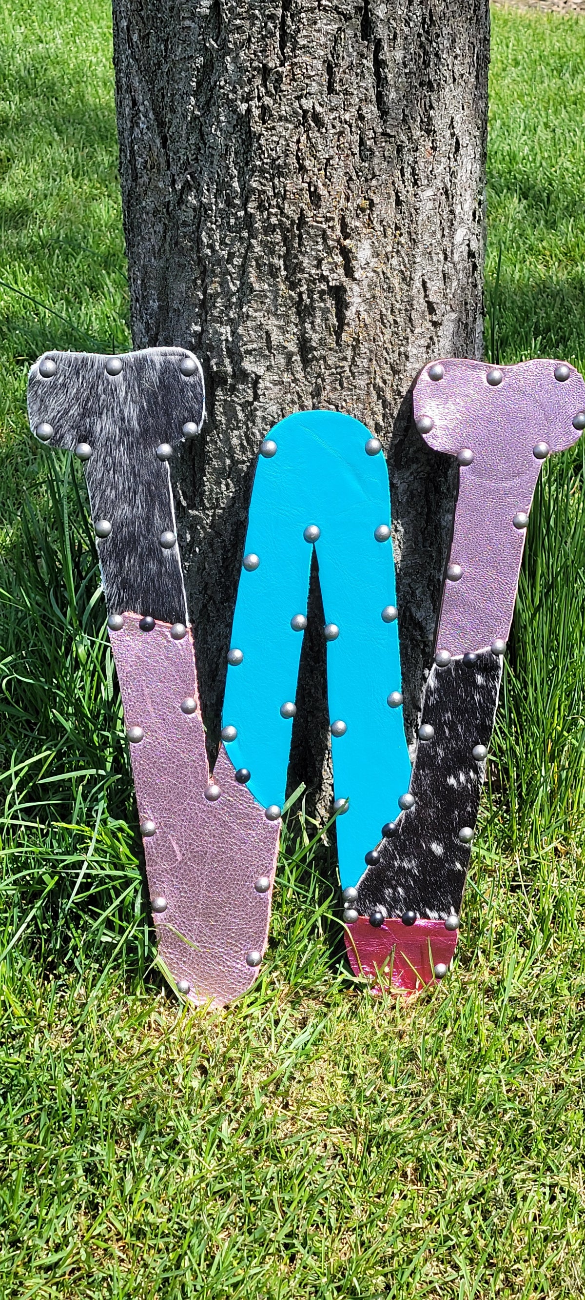 CUSTOM PATCHWORK LEATHER "W"