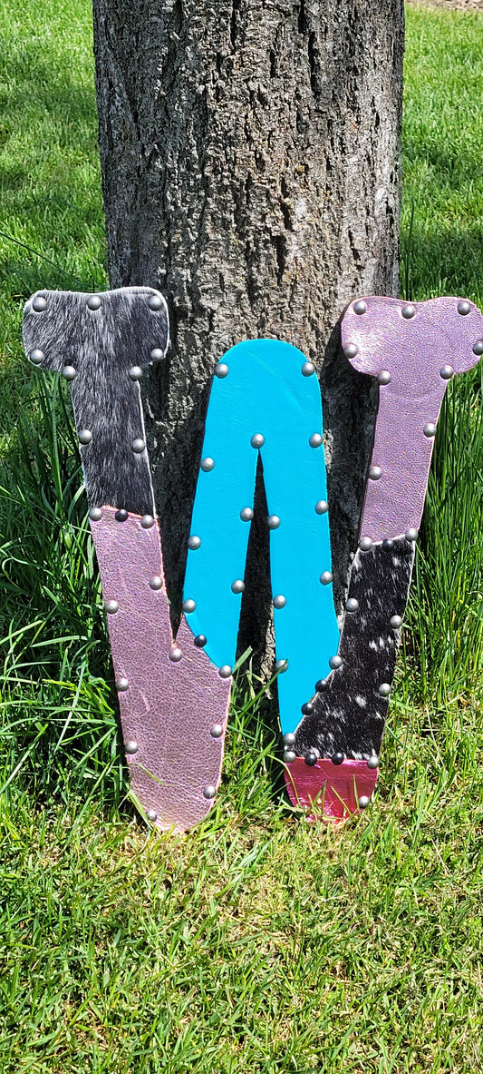 CUSTOM PATCHWORK LEATHER "W"