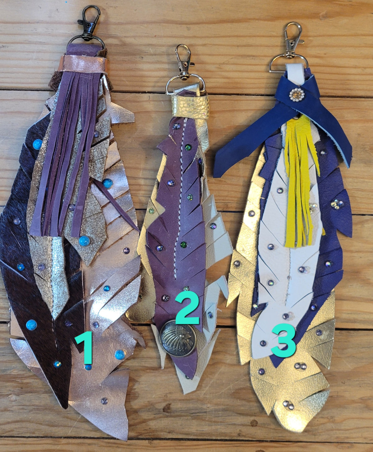 LEATHER FEATHERS