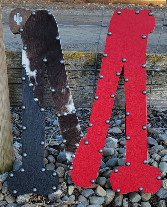M Leather Letter