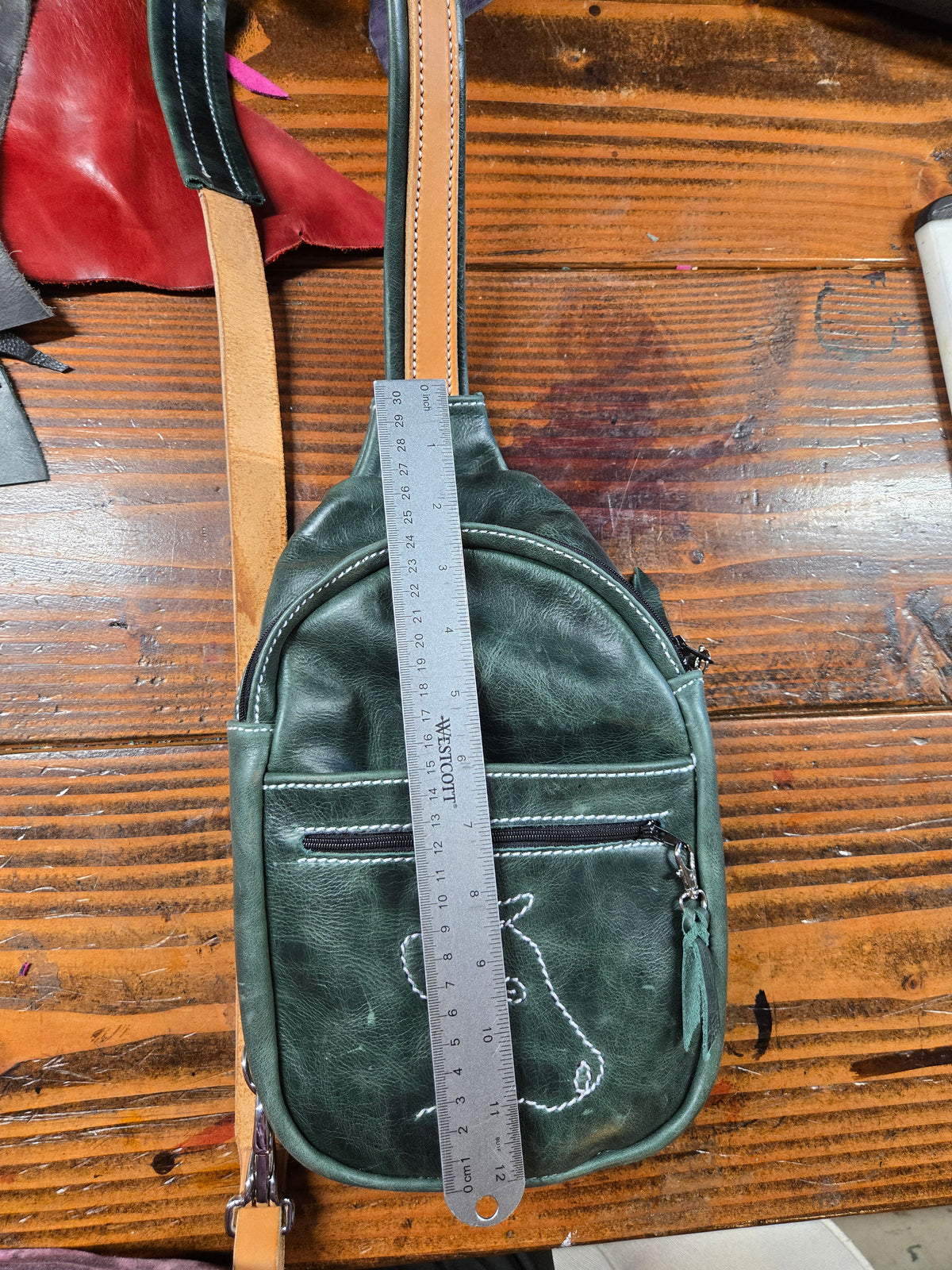 Vintage Green Sling Bag