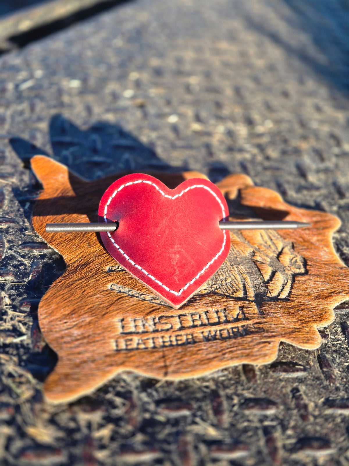 Red Heart Barrette