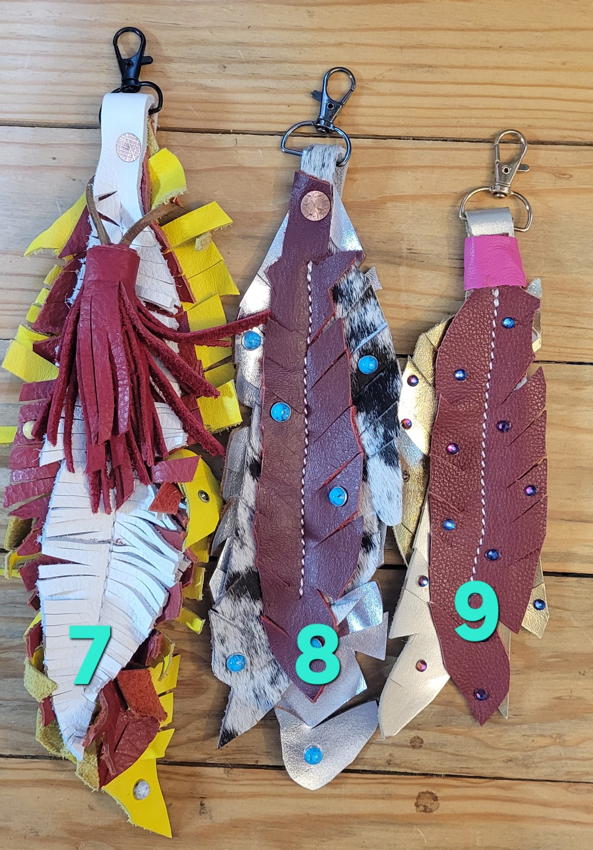 LEATHER FEATHERS