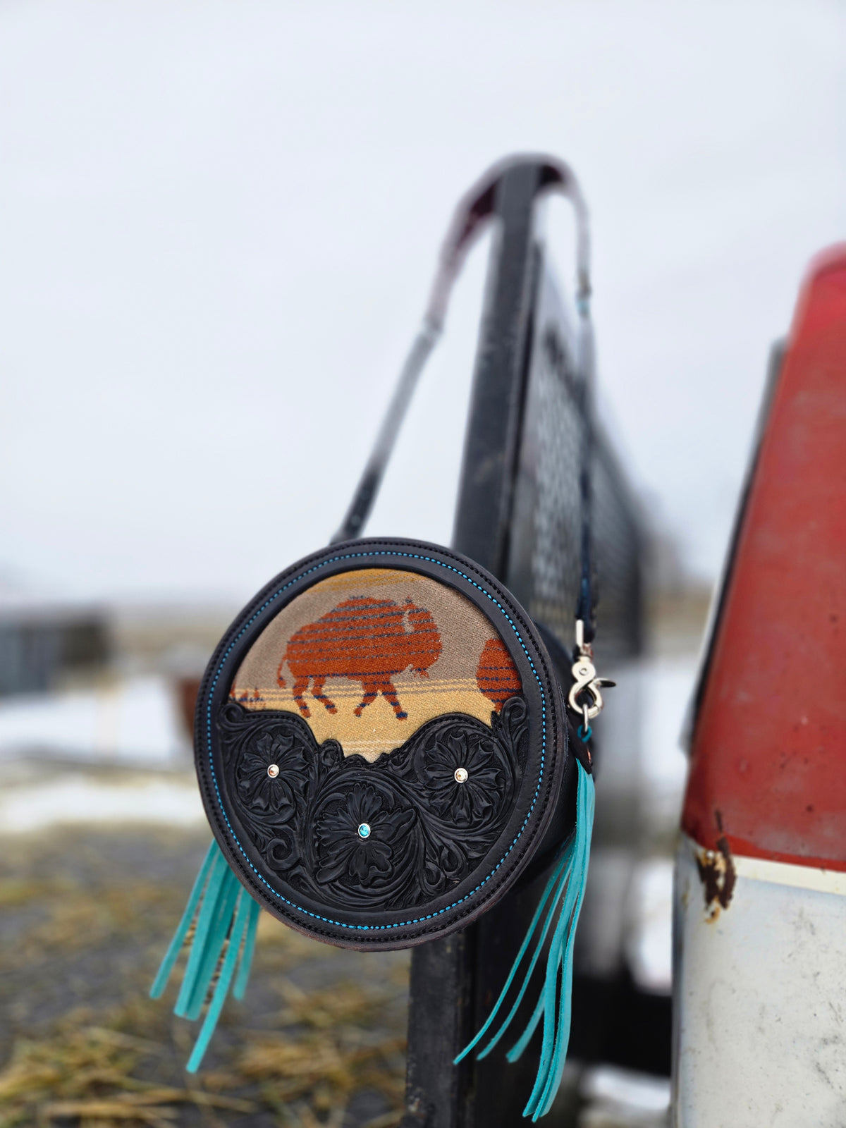 Buffalo Round Purse