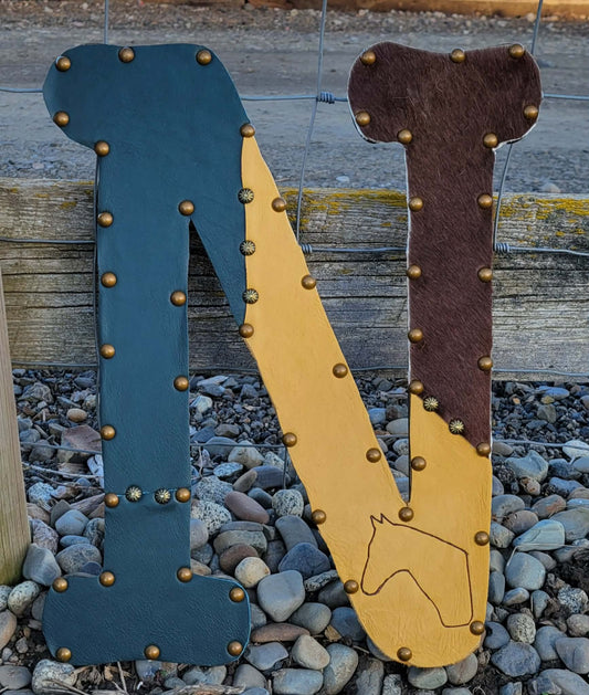 N Leather Letter