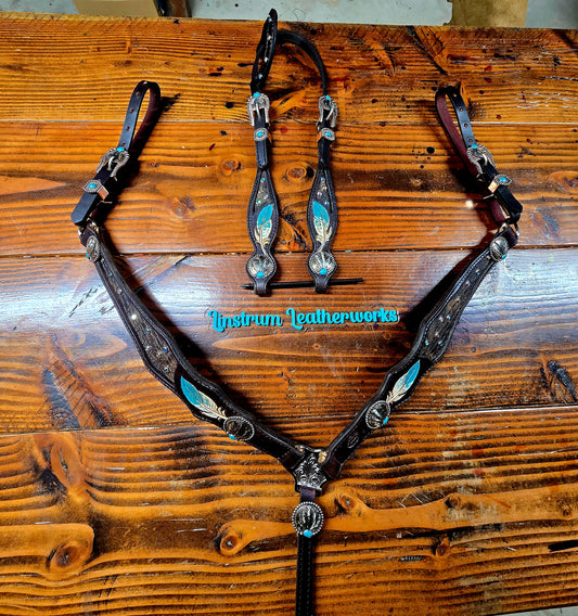 Blingy Feather Tack Set