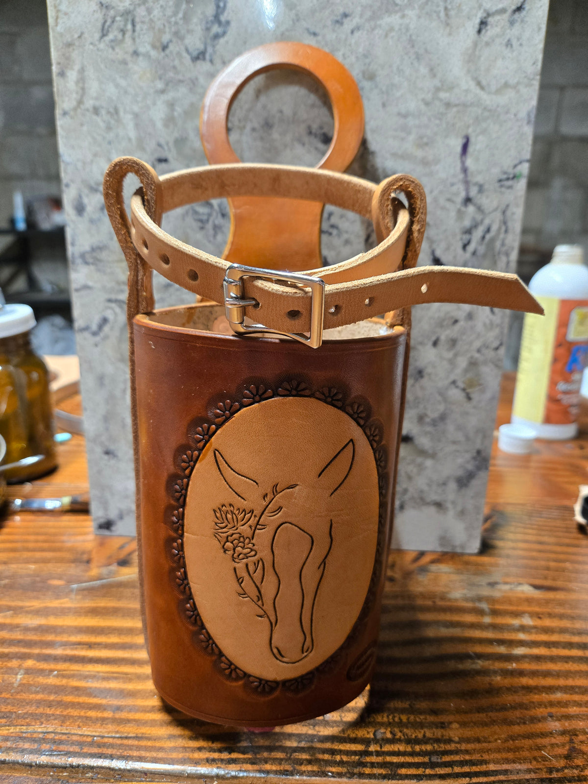 Saddle Horn Bottle Cover
