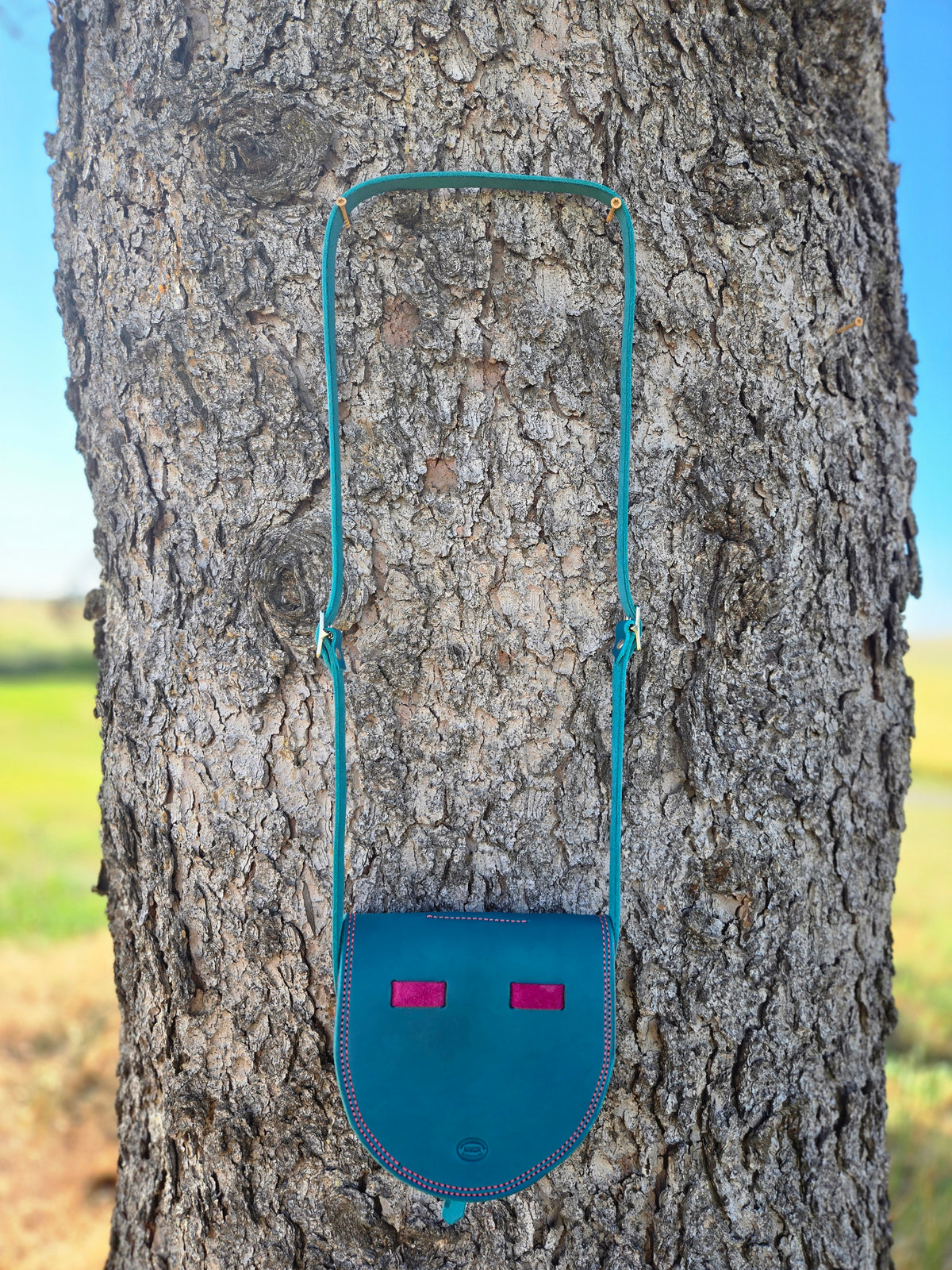 Turquoise Saddle Bag Purse