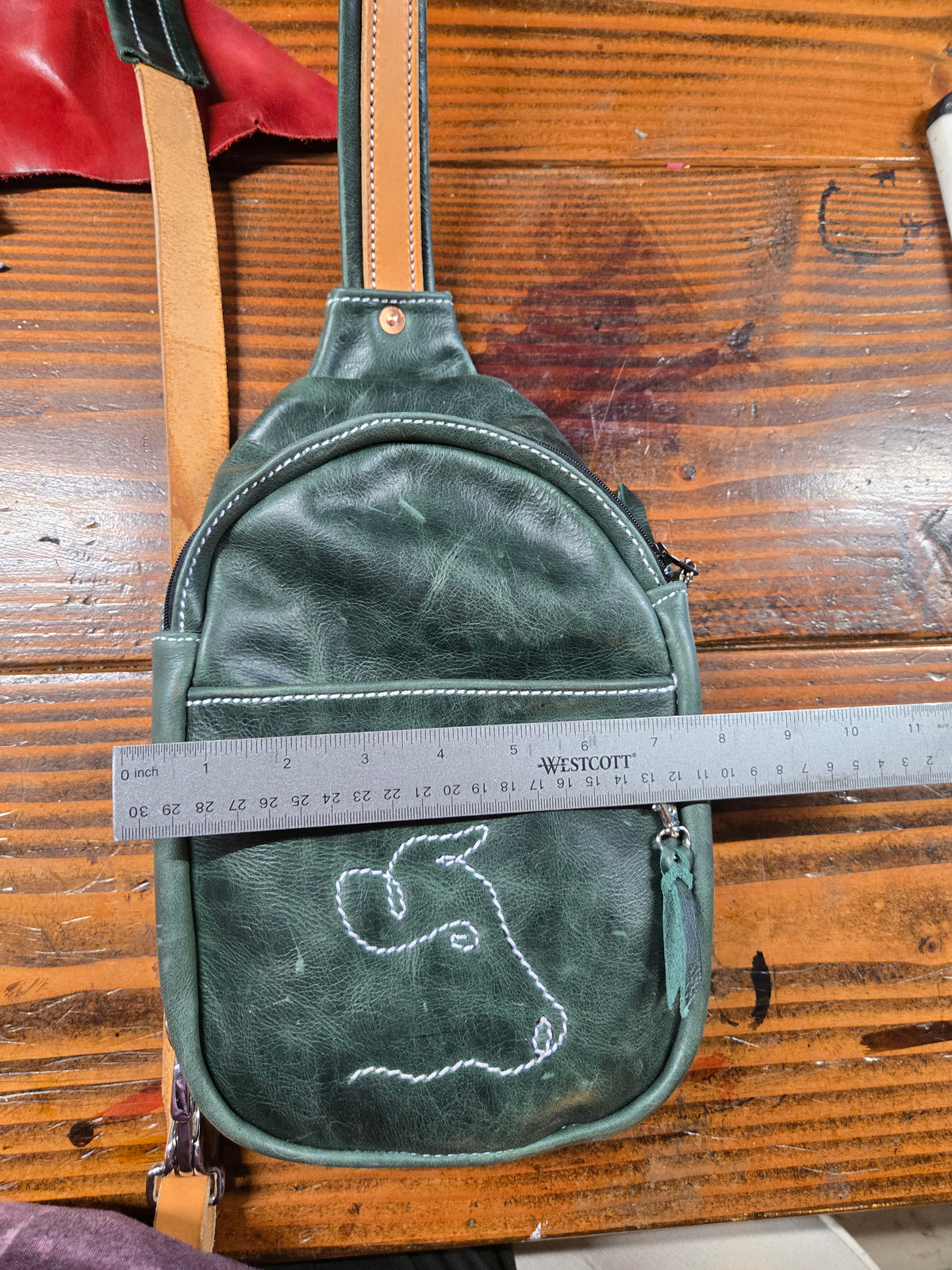 Vintage Green Sling Bag