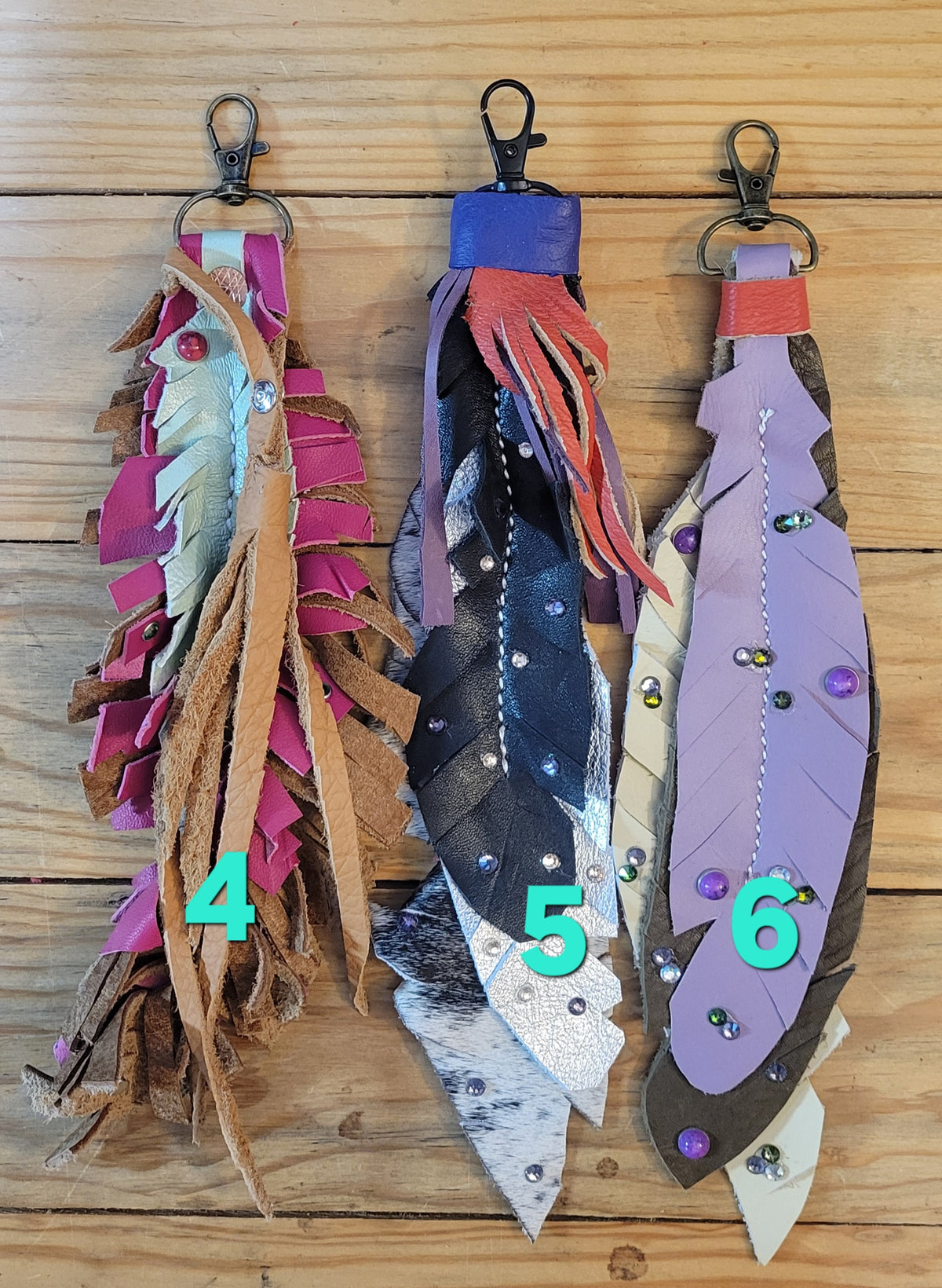 LEATHER FEATHERS