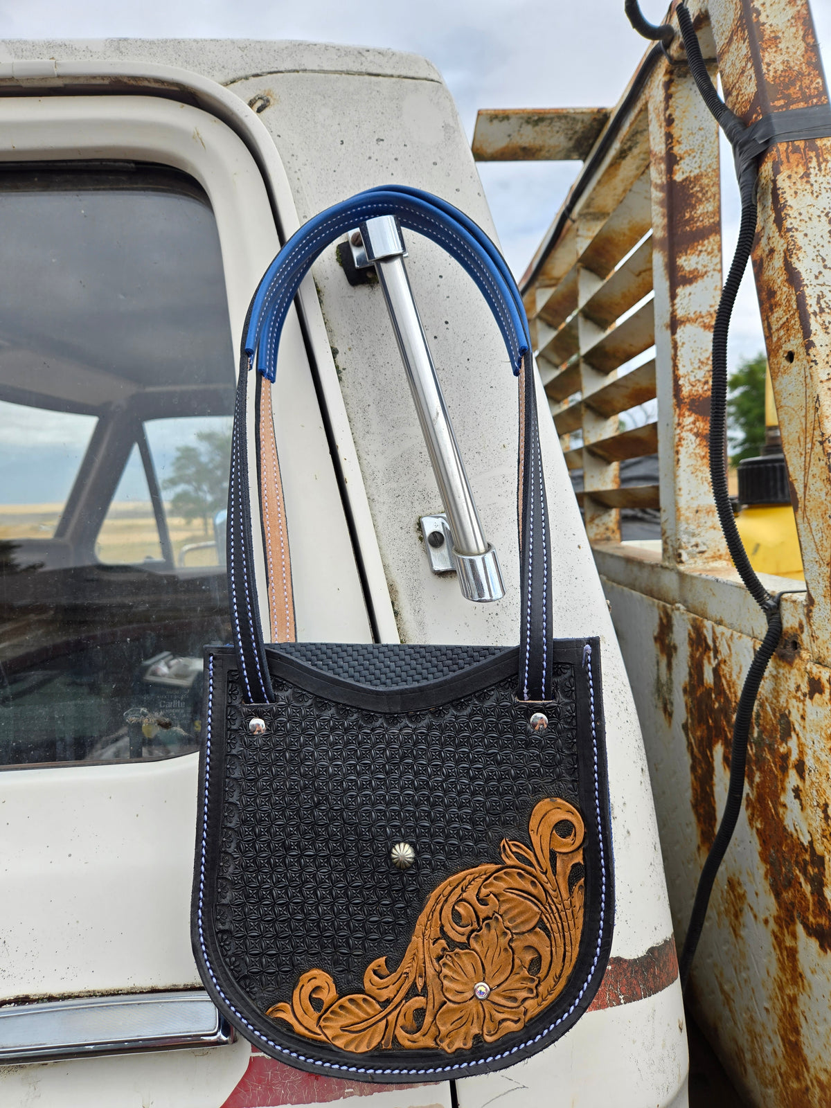 Tooled Shoulder Purse