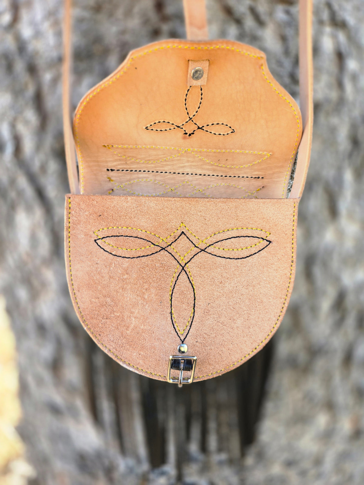 Roughout Saddle Bag Purse
