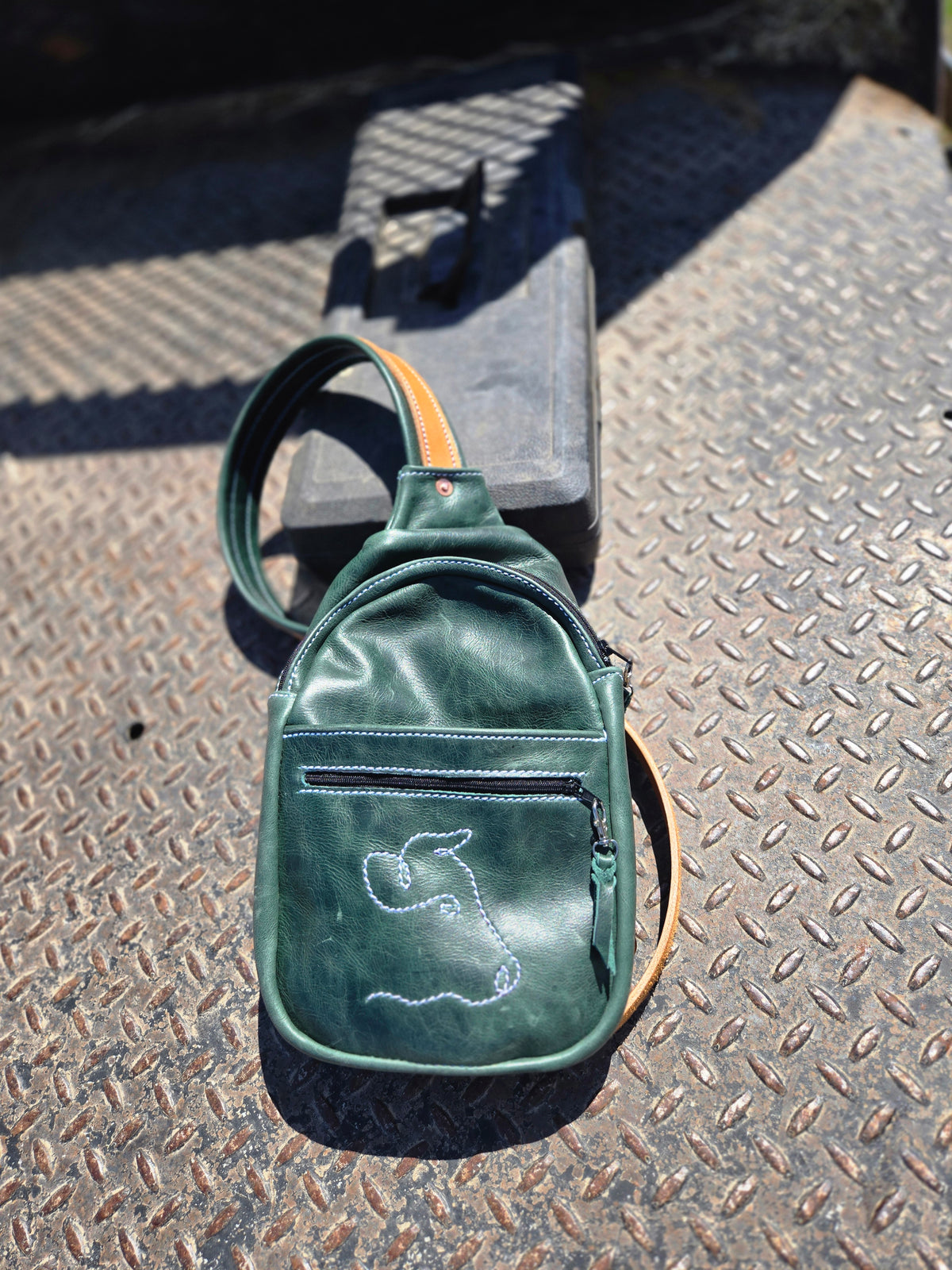 Vintage Green Sling Bag