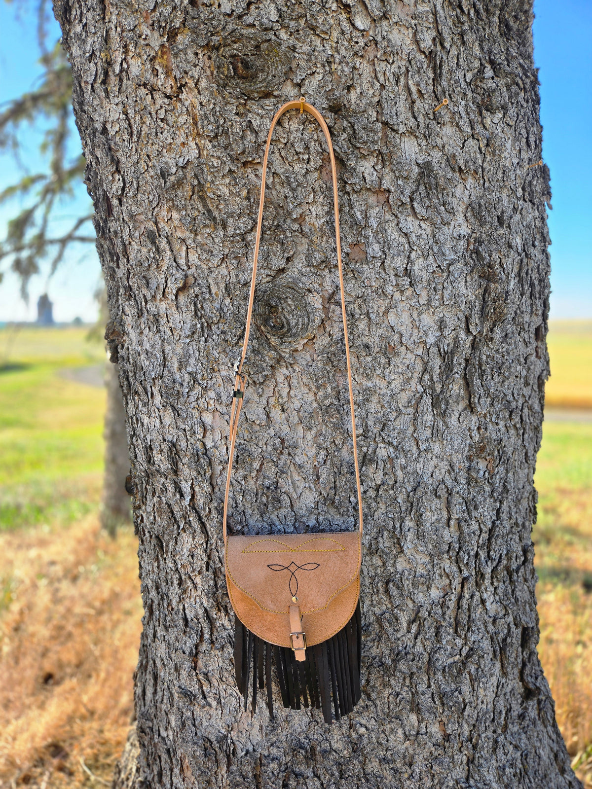 Roughout Saddle Bag Purse