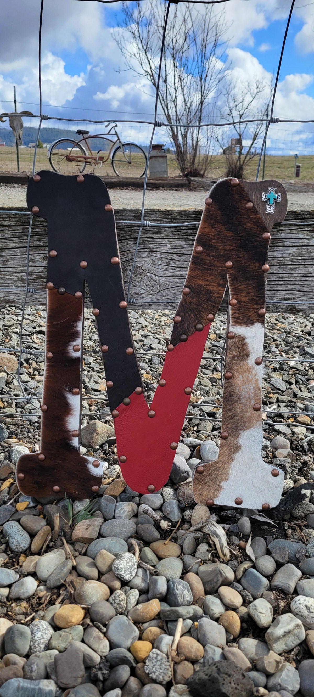 Custom Patchwork Leather "M"